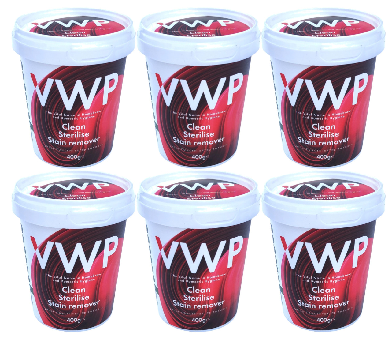 6 x VWP 400g Cleaner Steriliser Wine Beer Cider Making For Home Brew Equipment
