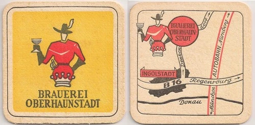 Brewery Oberhaunstadt - old beer mat "Directions"