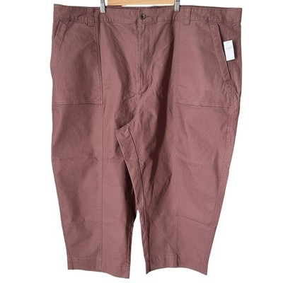 Old Navy High Waisted Canvas Barrel Leg Pants Warm Taupe Plus Size 28 NWT