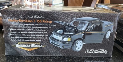 ERTL AMERICAN MUSCLE 2000 HARLEY DAVIDSON FORD F150 LIMITED ED 1