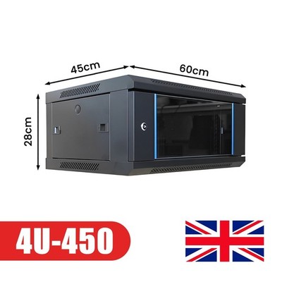 4HE Server Rack Datenschrank - bereits montiert 600x400x450mm kostenlose nächste Lieferung