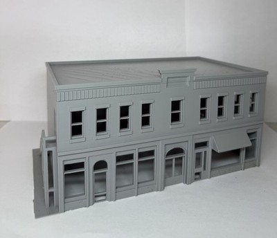 HO Scale Commercial Building 1:87 Gauge - Downtown Building - Built And Ready