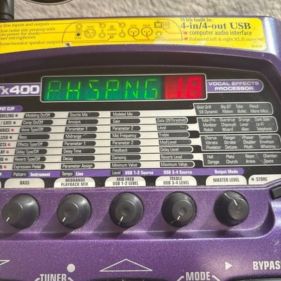 2000s Digitech VX400 Multi Effect Guitar Vocal Processor Tested w