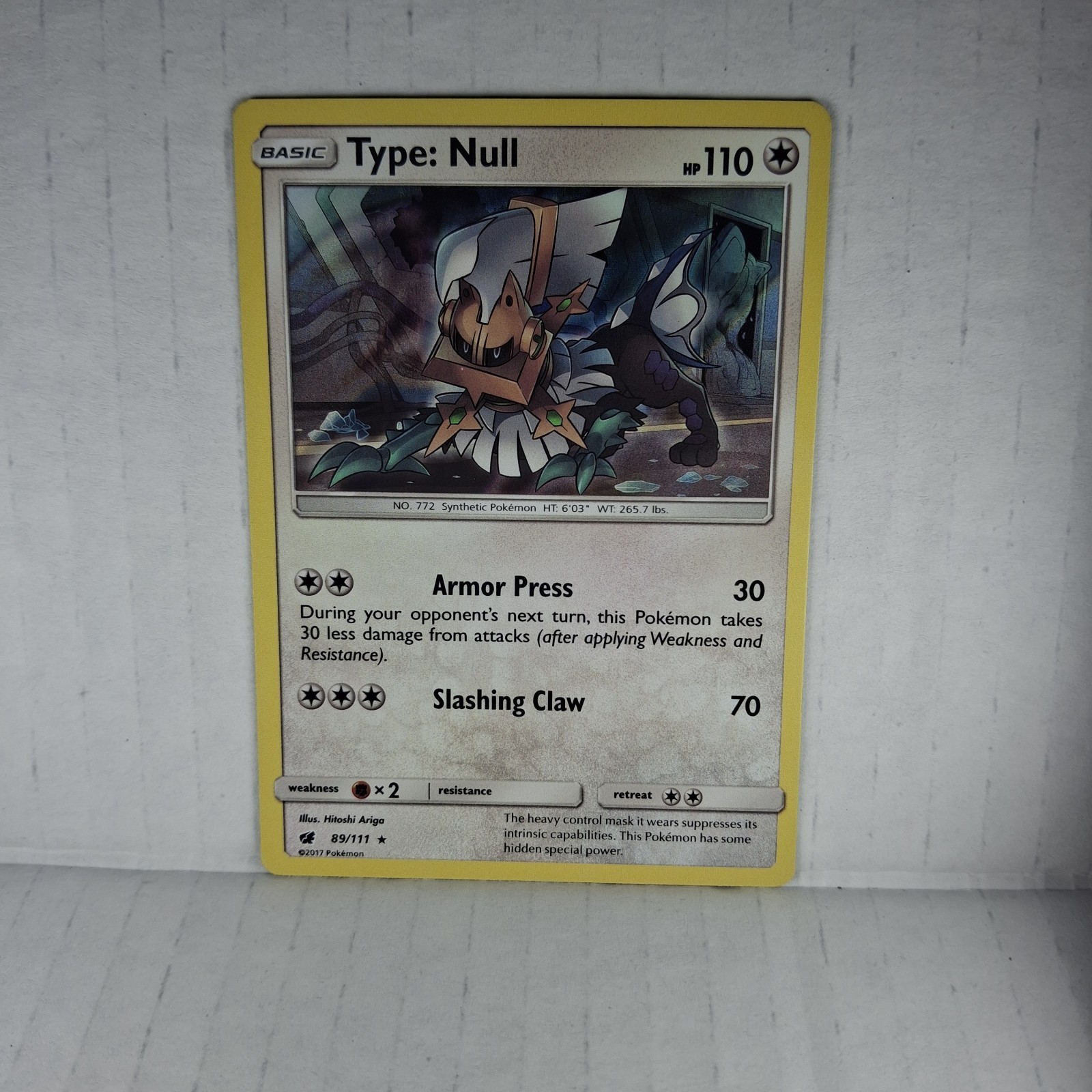 Pokemon TCG Type: Null #89/111 - SM - Crimson Invasion Holo LP Fast Shipping