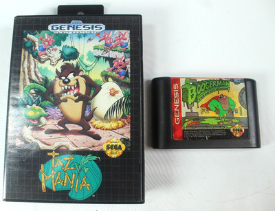 Boogerman: A Pick and Flick Adventure (Sega Genesis, 1994) In A Taz Mania Box!