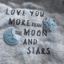 Newborn Baby Boy Clothing Lot Light Blue Stars Sunshine Pants Tops Carters