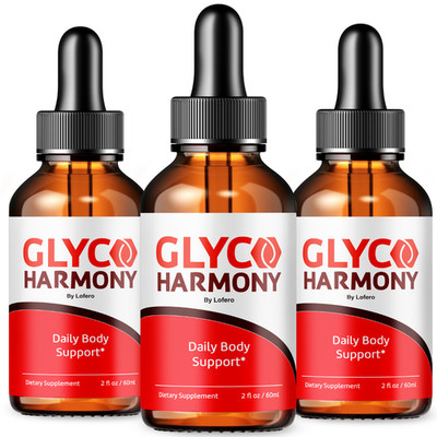 (3 Pack) Glyco Harmony Drops Support Blood Sugar GlycoHarmony Glycogen (6 oz)