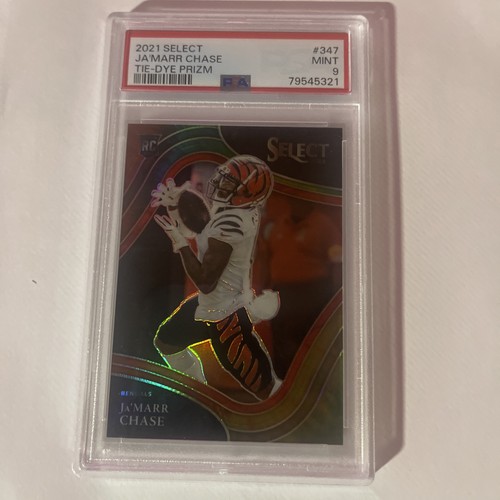 Ja'Marr Chase [Tie Dye] #347 2021 Panini Select card