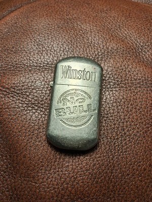 Winston No Bull Cigarette Zippo Lighter Silver Metal Pocket Torch Lighter