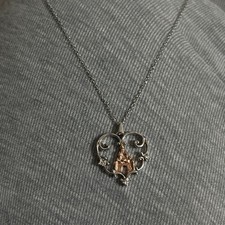 Disney Princess Necklace Cinderella Castle Pendant Used