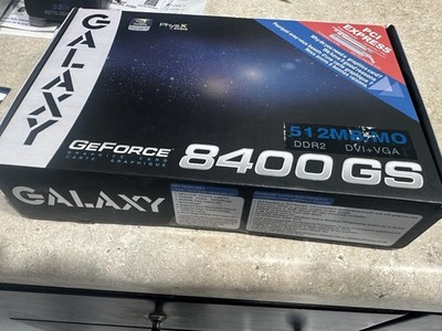 NVIDIA GeForce 8400GS 512MB DDR2 PCI-Express 2.0 DVI+VGA Compatible