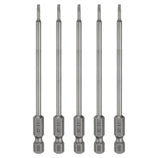 "5X T7 Torx Bit 1/4\" 100Mm S2 Stahl FüR Schrauben"-image