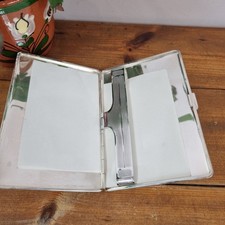 Vintage EPNS Cigarette Case Made in England c1950s Card Holder Silver Plated