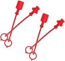 2Sets 3/4" Hydraulic Coupler Dust Cap, Male Female Quick Coupler Cover, Hydrauli