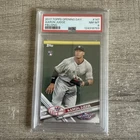 2017 Topps Opening Day - Aaron Judge Fielding Rookie (RC) #147 - PSA 8
