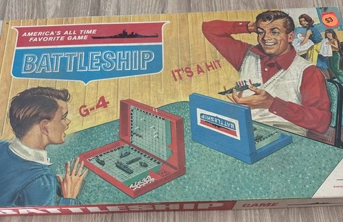 Vintage Original 1967 Battleship Strategy Game Milton Bradley #4730 Complete