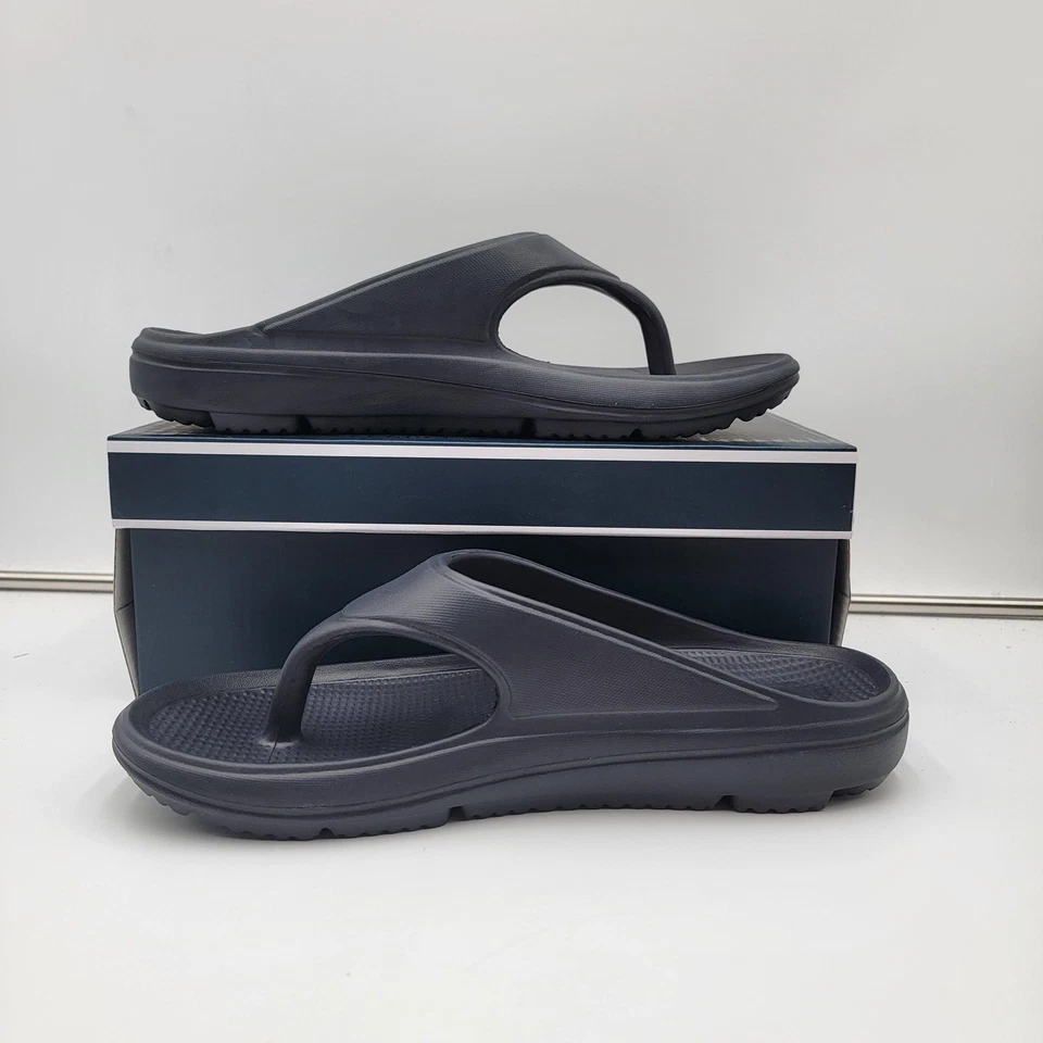 Zapatos Club Room Remy para Hombres Talla 9 Azul Marino Chanclas Sandalias Cómodas Foto 2 de 4