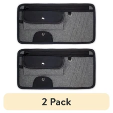 (2 pack) Auto Drive Car Sun Visor Organizer with Multiple Storage Pouch ,Dimensi