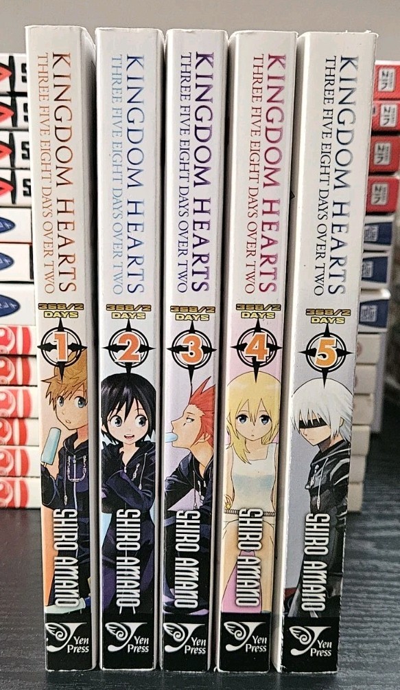 Manga Kingdom Hearts 358/2 Three Five Eight Days Over Two Vol 1-5 English Set