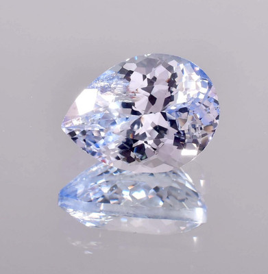 GIE Certified 18.50 Ct Natural Flawless Blue Sapphire Pear Cut Loose Gemstone