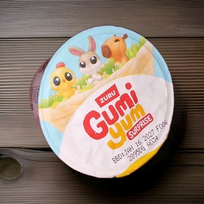 Zuru Gumi Yum Surprise Gummy Candy Cup Pantry 26g Single Serving
