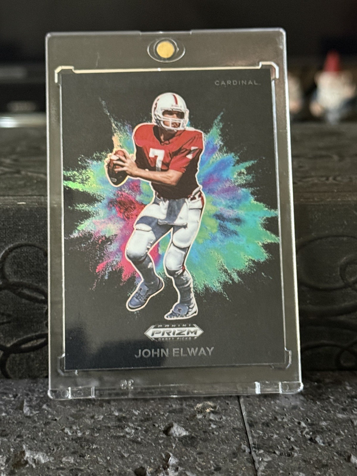 2024 Panini Prizm Draft Picks Black Color Blast John Elway IMO9+ #CB-28