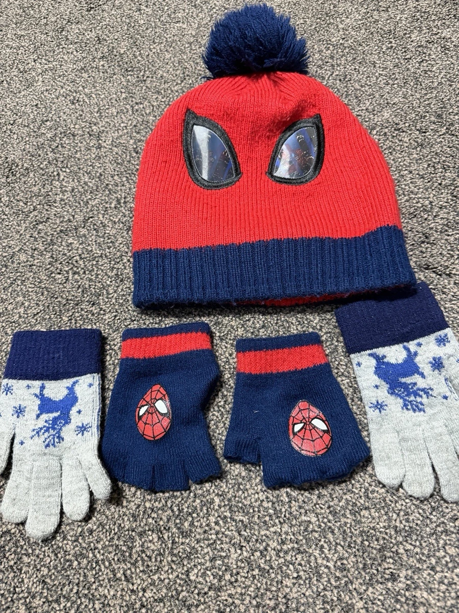 Set Autunno Inverno Per Bambino Spiderman Avengers – Cappello, Guanti E Sciarpa, Blu Navy, Misura 52, Regalo Perfetto Per Piccoli Fan Marvel - 2