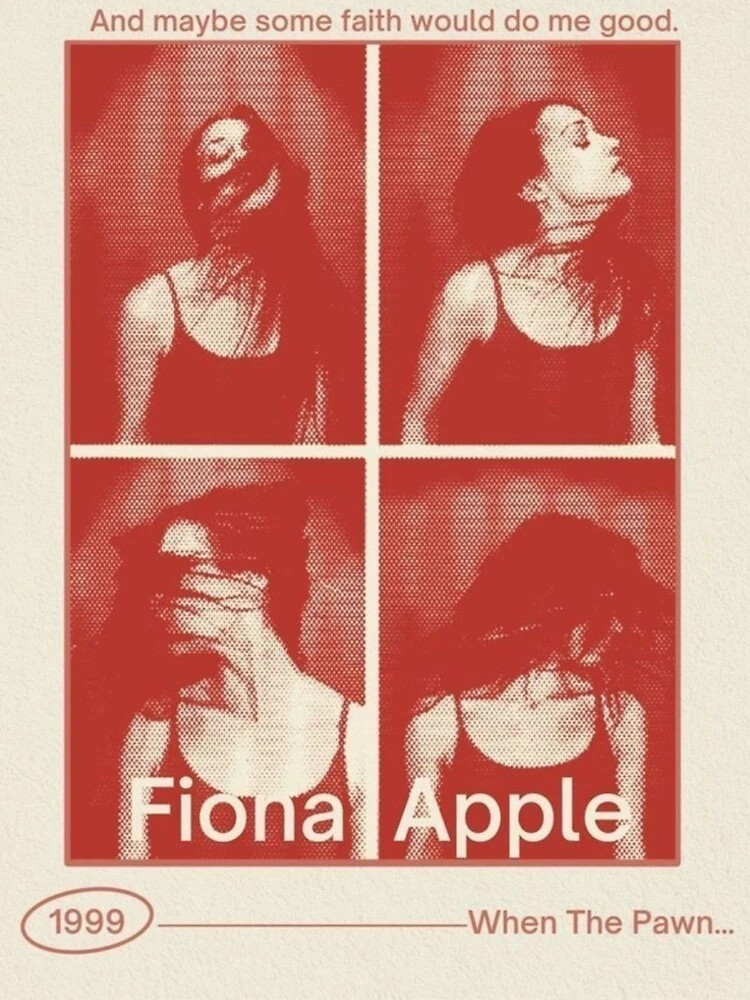 Fiona Apple When the Pawn Collage Poster Music Album Art Print Decor