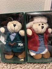 NIB 2016 Starbucks Limited Edition Christmas Plush Teddy Bears