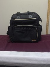 S35 Skip Hop Mainframe Wide Open Diaper Backpack Black