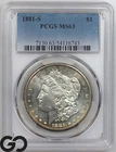 1881-S Morgan Silver Dollar Coin PCGS MS 63 ** Very Proof-Like Surfaces!