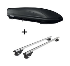 Dachbox MAA400L matt + Relingtr&auml;ger VDP004 XL f&uuml;r f&uuml;r Mercedes M-Klasse W164 05-