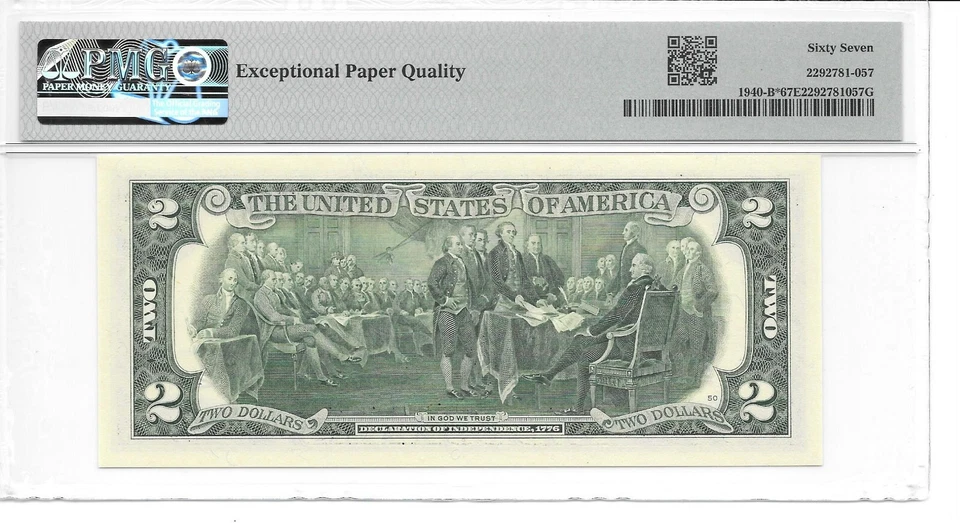 2013* NEW YORK  STAR  $2 FRN (B* BLOCK) PMG 67 EPQ SUPERB GEM UNCIRCULATED - Image 4 of 4