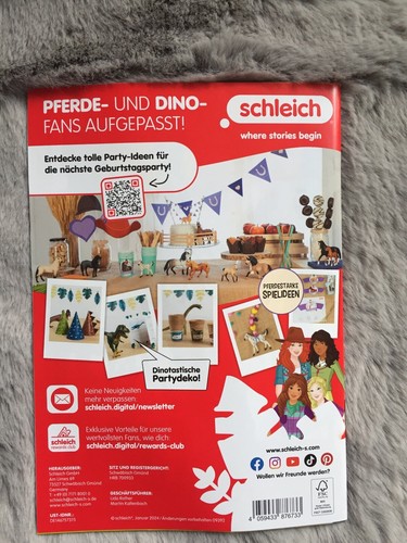 SCHLEICH 2024 °° Prospekt °° Heft °° Ungelesen °° Katalog °° 2 Hefte + Sticker - Bild 3 von 4