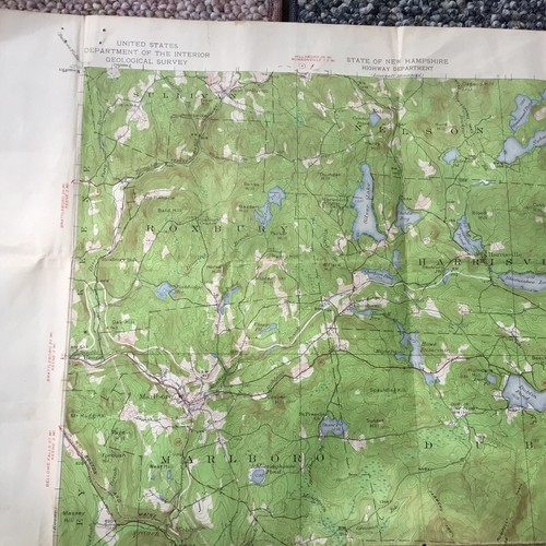 Monadnock NH Cheshire County USGS Topo 1949 Map & Fitzwilliam 1972 Property Map - Picture 2 of 12