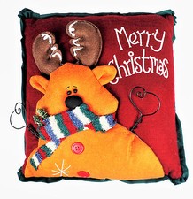 Reindeer 13  Holiday Throw Pillow Christmas Decor