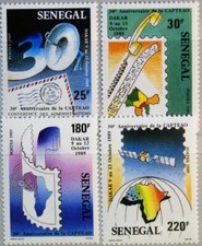 SENEGAL 1989 1027-30 833-36 CAPTEAO Postal & Telecommunication Conference MNH