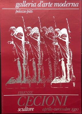 Adriano Cecioni: 1970 Poster Exhibition, Galleria d'Arte Moderne, Firenze, Italy