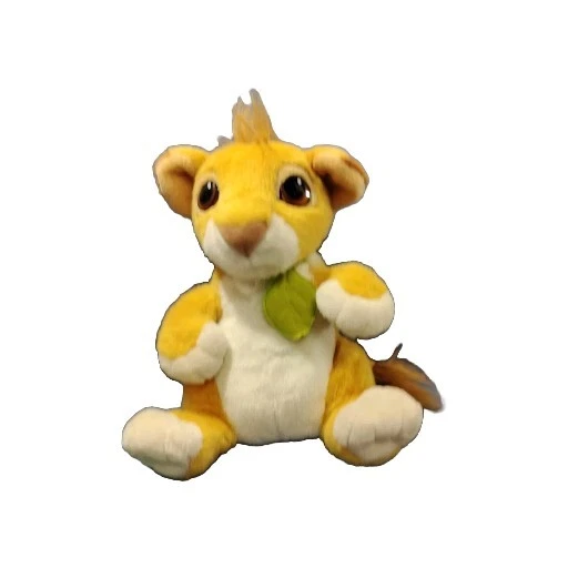 Auténtico juguete de peluche Simba Cub 1993 usado 12" Disney Rey León parlante bebé juguete de colección Foto 2 de 4