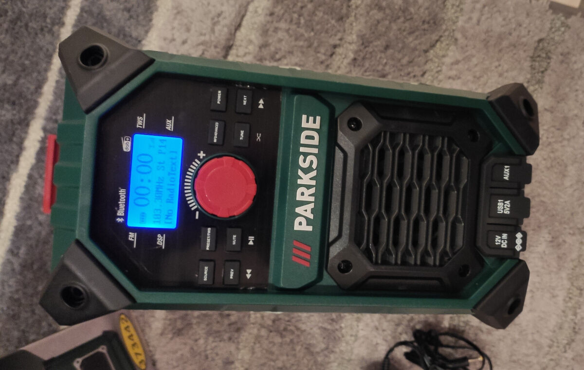 PARKSIDE® Akku-Baustellenradio »PBRA 20-Li B2« 20 V / 12 V mit Akku*OVP*Garantie  | eBay