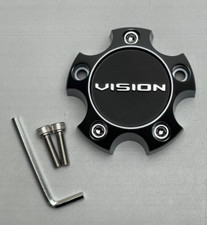 Vision Gun Metal Wheel Center Cap Wscrews C476gm-5sv Vision Gun Metal Wheel Center Cap Wscrews C476gm-5sv