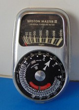 Vintage Weston Master III Universal Exposure Meter Model 737 w/ Original Case