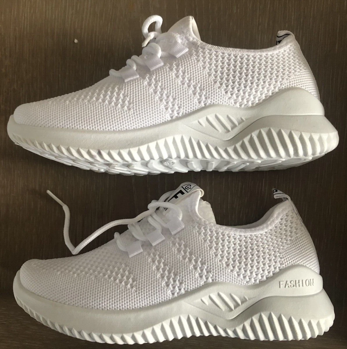 Stylish clearance white trainers