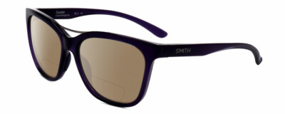 Smith Optics Kavalier Katzenauge Polarisiert Bifokale Sonnenbrille IN Lila Quarz