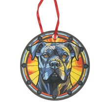 Cane Corso Design Holographic Dog Ornament