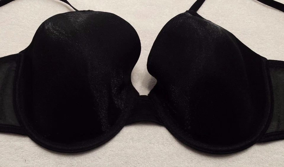 Sujetador con aros negro brillante Daisy Fuentes Intimates talla 36D Foto 4 de 4