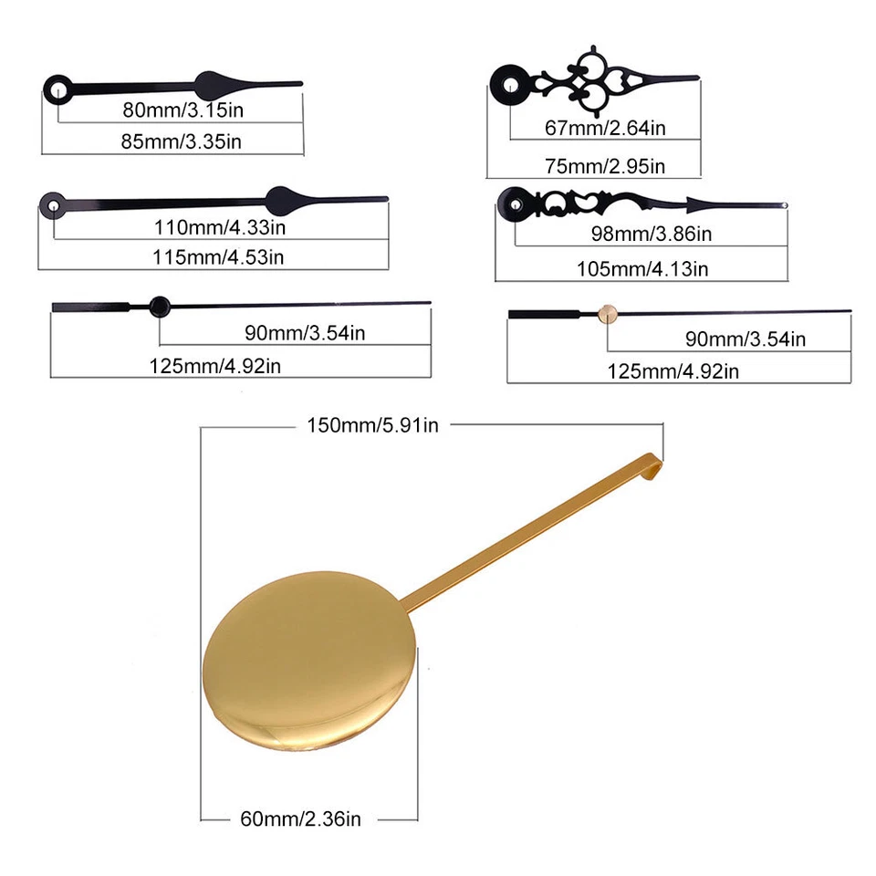DIY Wall Quartz Pendulum Clock Chime Westminster Melody Mechanism Movement- Sets - Image 4 of 4