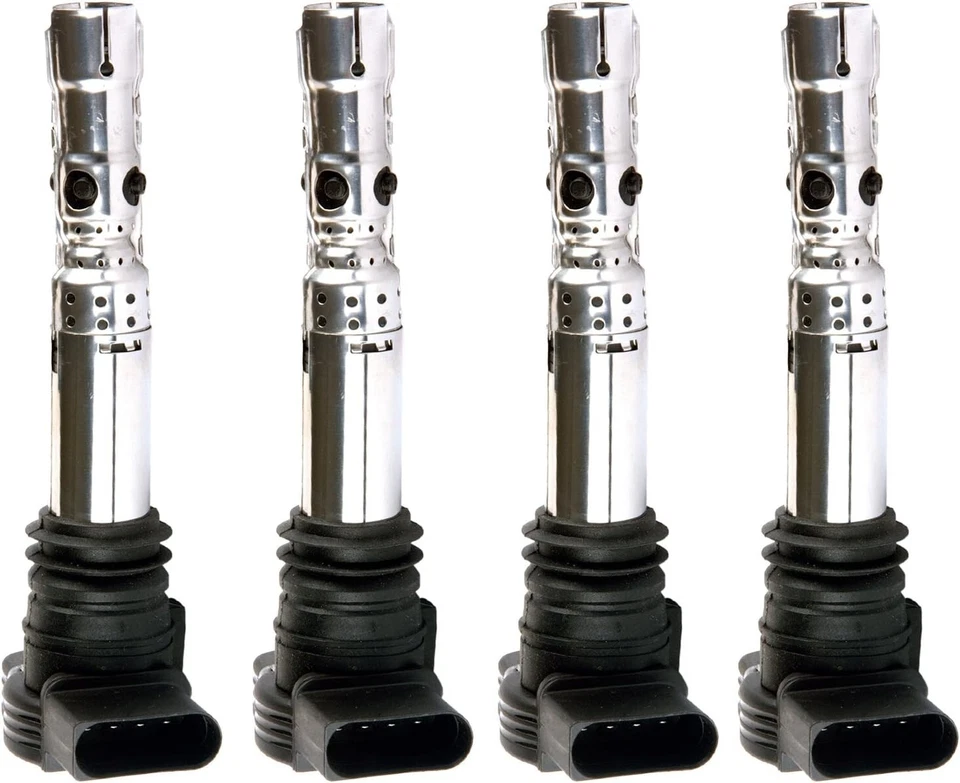 4x Bobina de encendido y 4x Bujía Denso Platinum para Volkswagen Audi TT Jetta Foto 2 de 4
