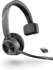 Poly Voyager 4310 UC Wireless Headset Single-Ear Headset w/ Boom Mic ...