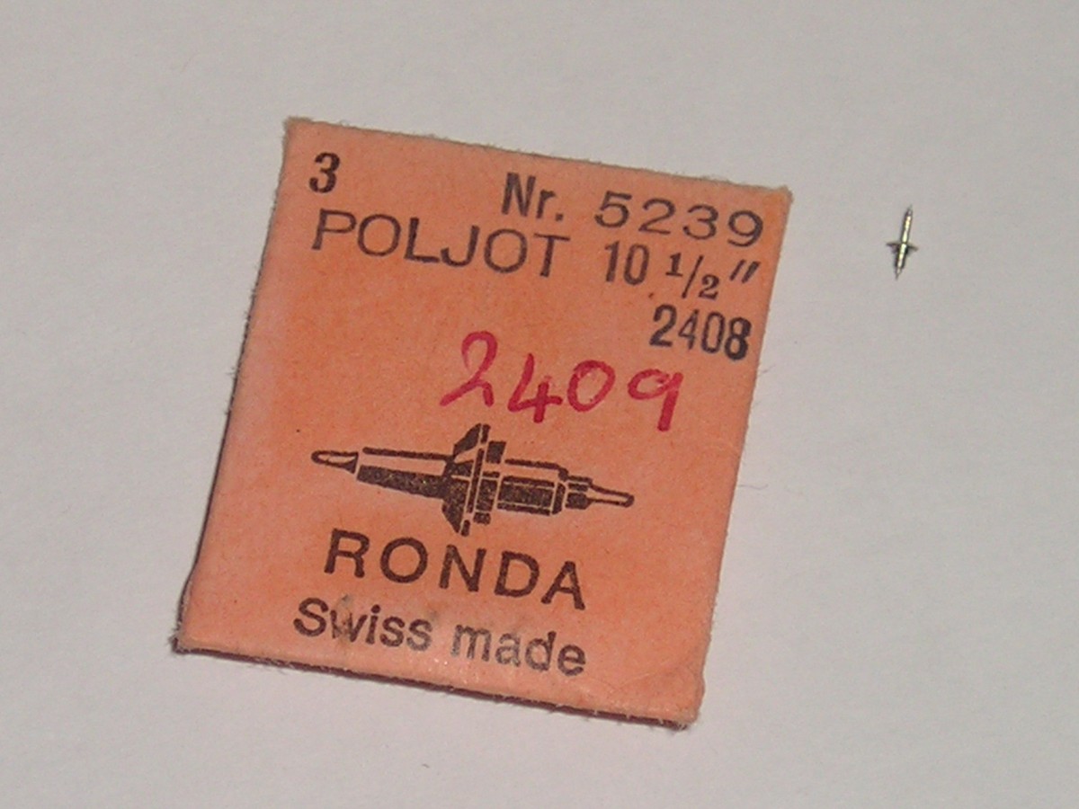 Axe De Balancier Pour Montre Poljot - RONDA - 10 1/2 - Réf. 2408/2409/2414 - Neuf Sans étiquette